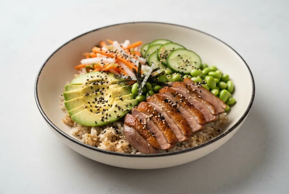 Bowl poke kachna